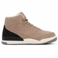 Beige Suede Retro Sneakers