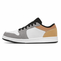 White Leather Low-Top Sneakers