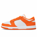 Orange and White Low-Top Sneakers