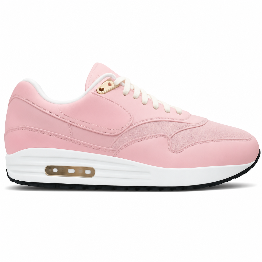 Pink and Yellow Air Max Sneakers