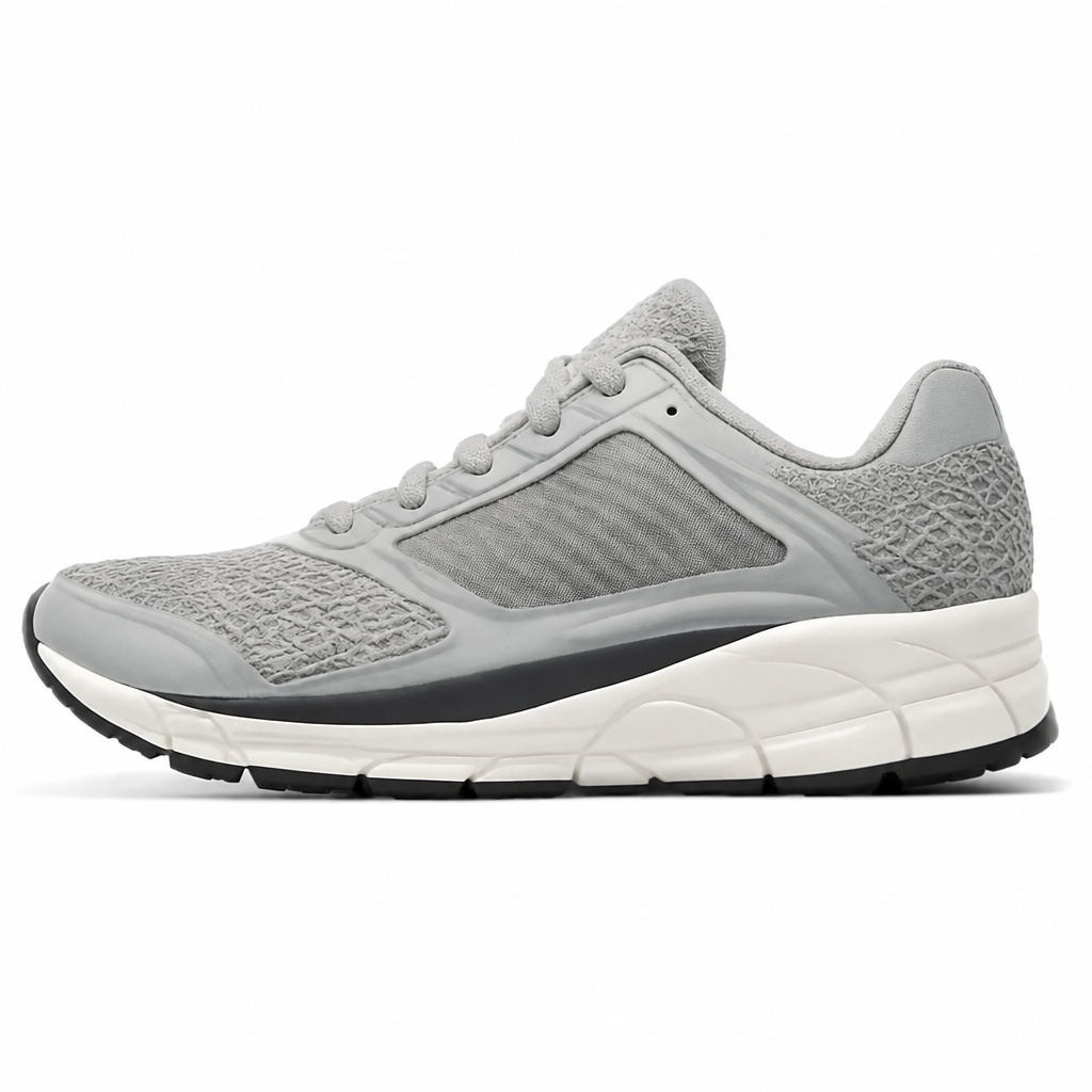 Light Grey Cushioned Running Shoes