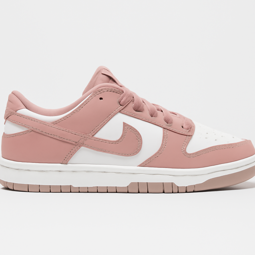 Pink Velvet Low-Top Sneakers