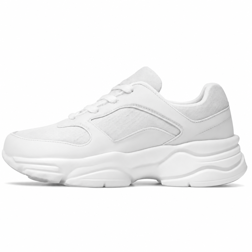 Triple White Running Sneakers