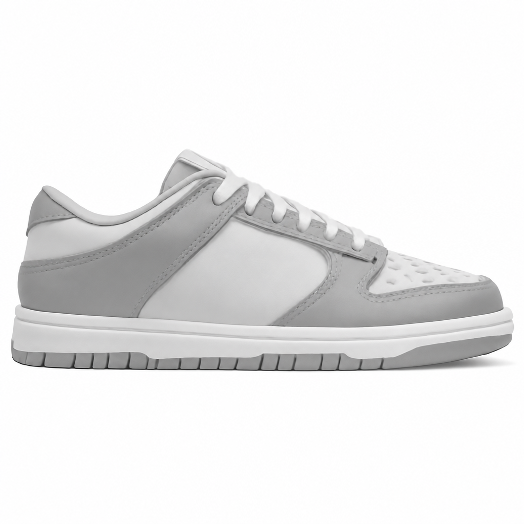 Two Tone Grey Low Top Sneakers