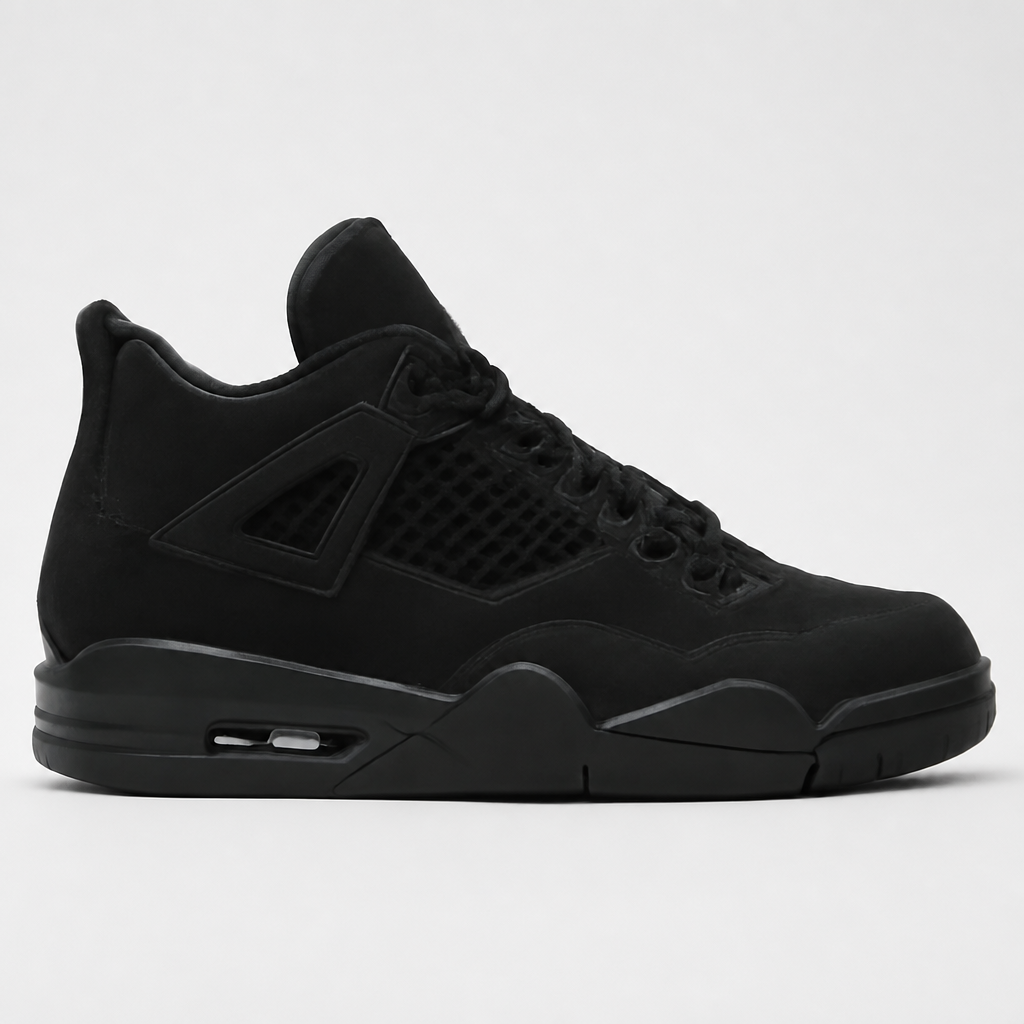 Black Suede High-Top Sneakers