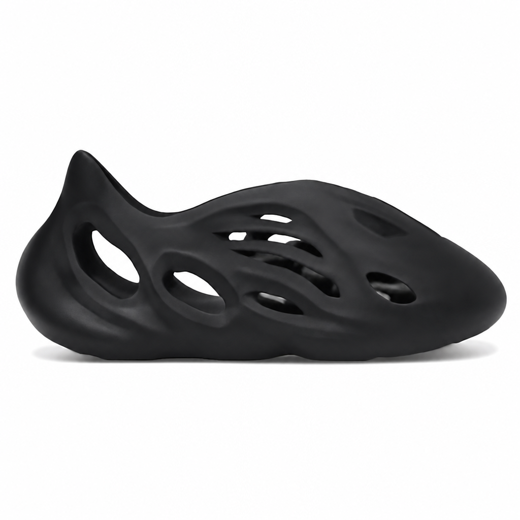 Black Slip-On Foam Sandals