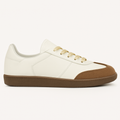 Off-White and Oat Violet Sneakers