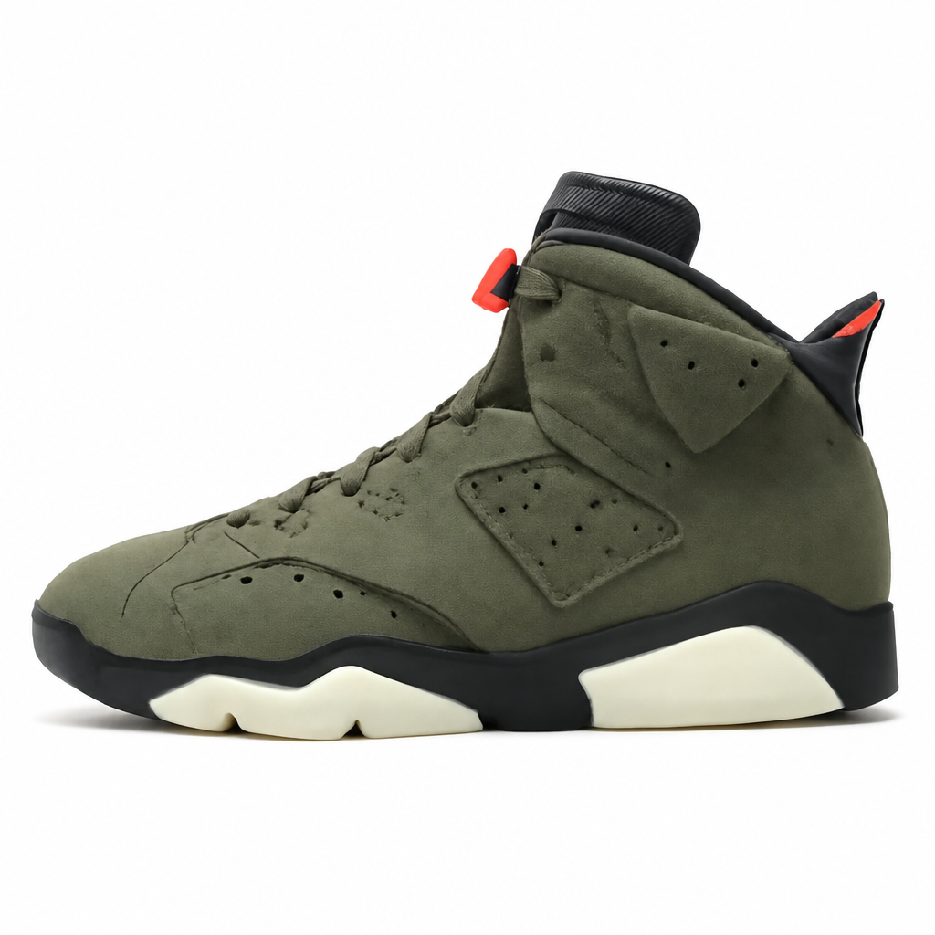 Olive Green High-Top Sneakers