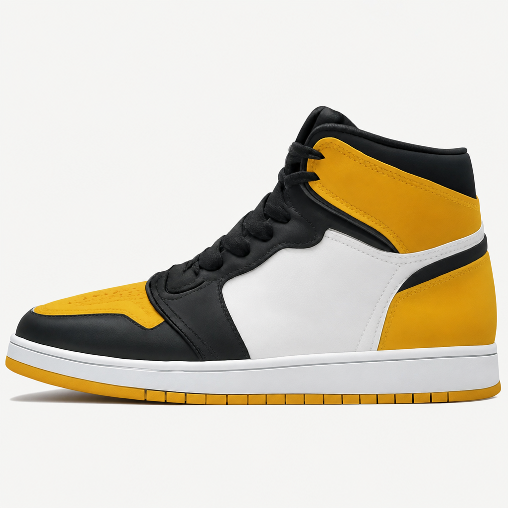 High Top Sneakers Yellow and Black