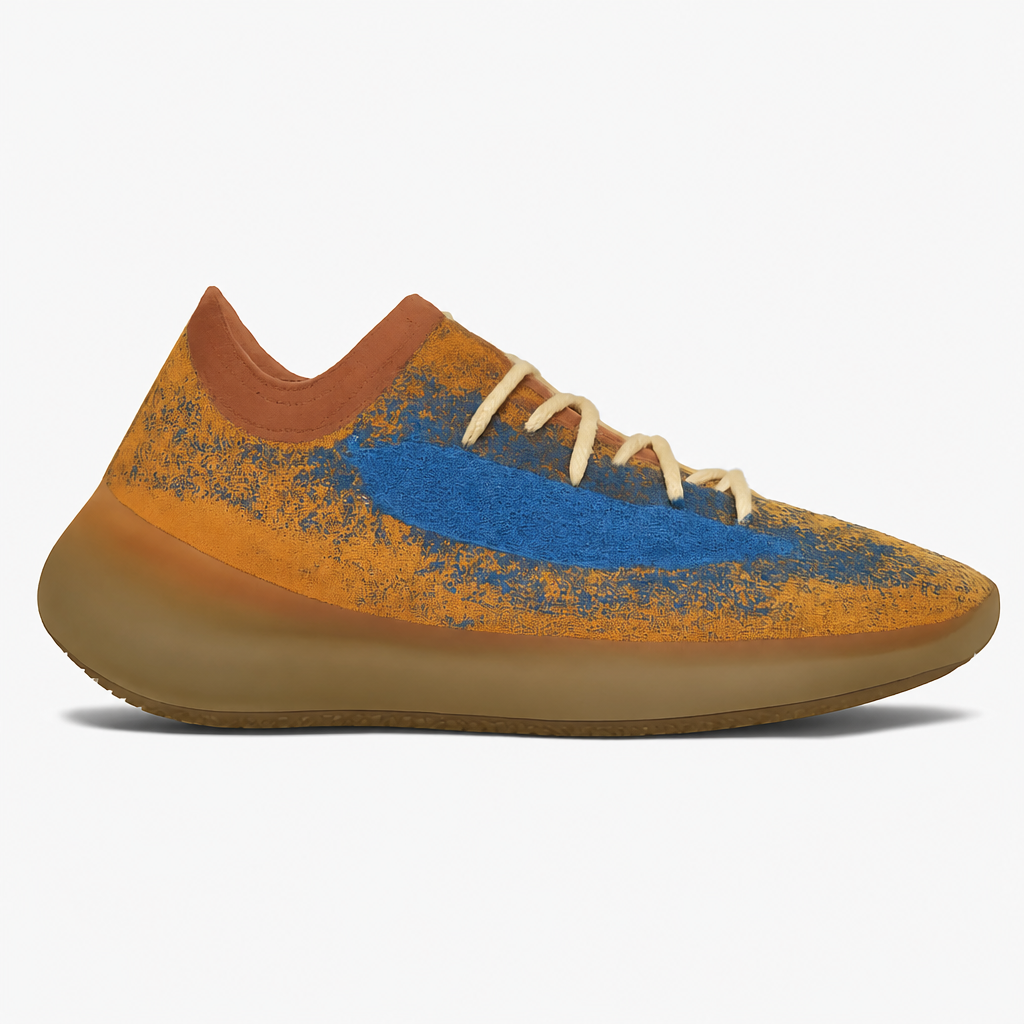 Blue Oat Knit Sneakers