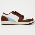 Brown Blue Grey Low Sneakers
