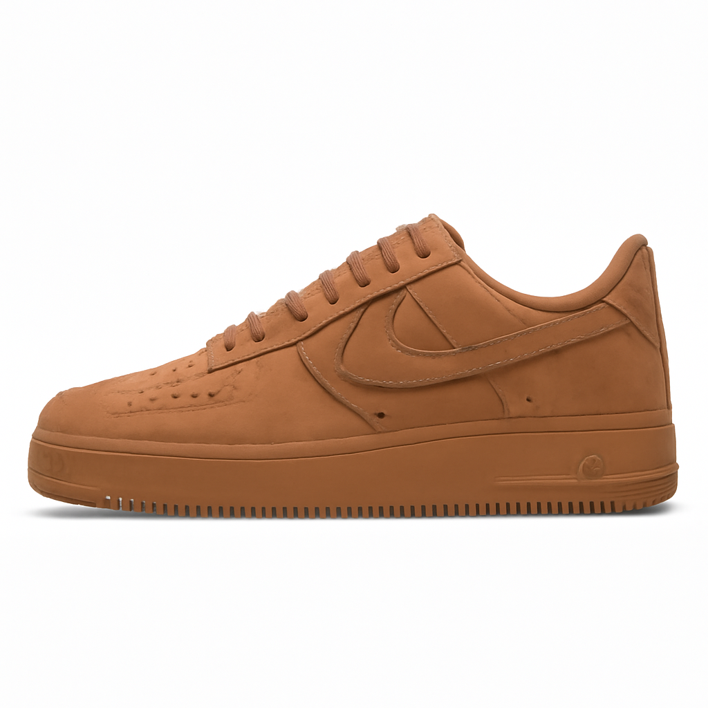 Wheat Brown Low-Top Sneakers