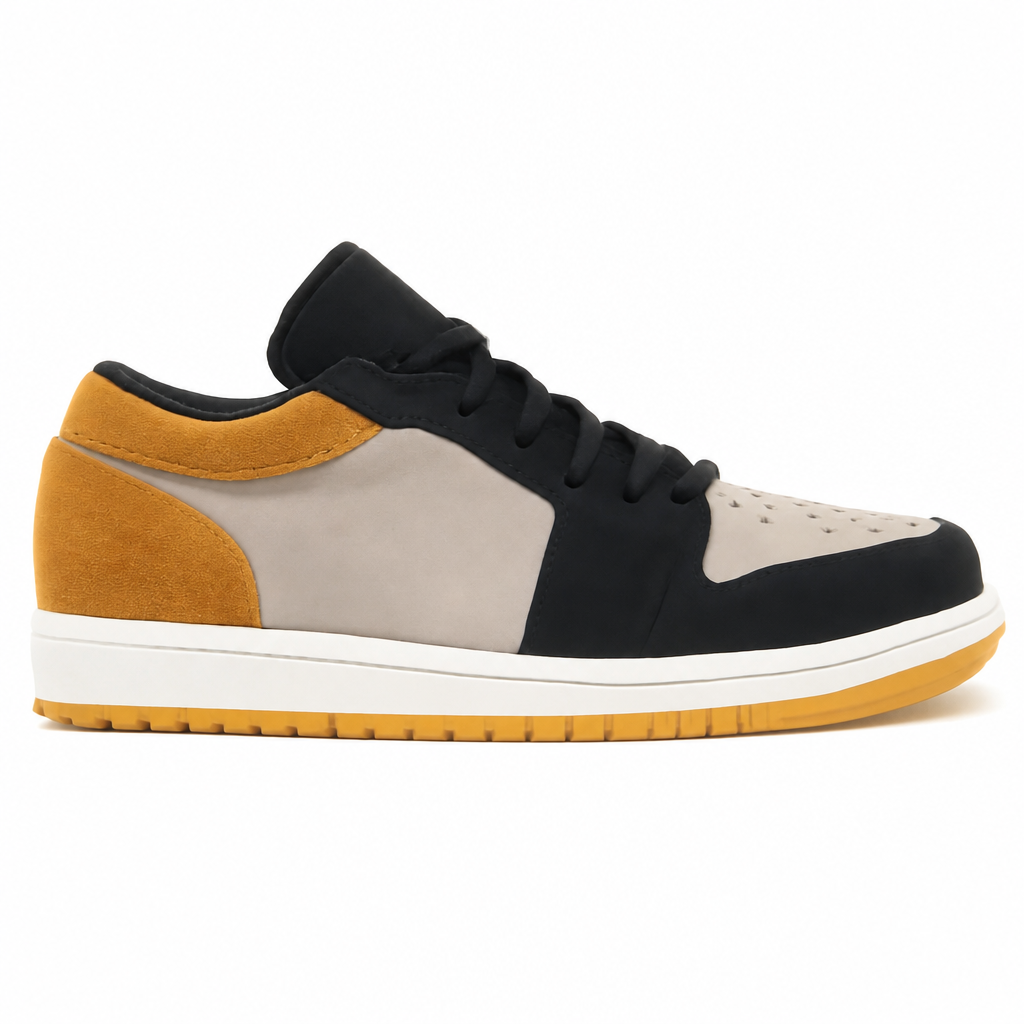 University Gold and Black Low Sneakers