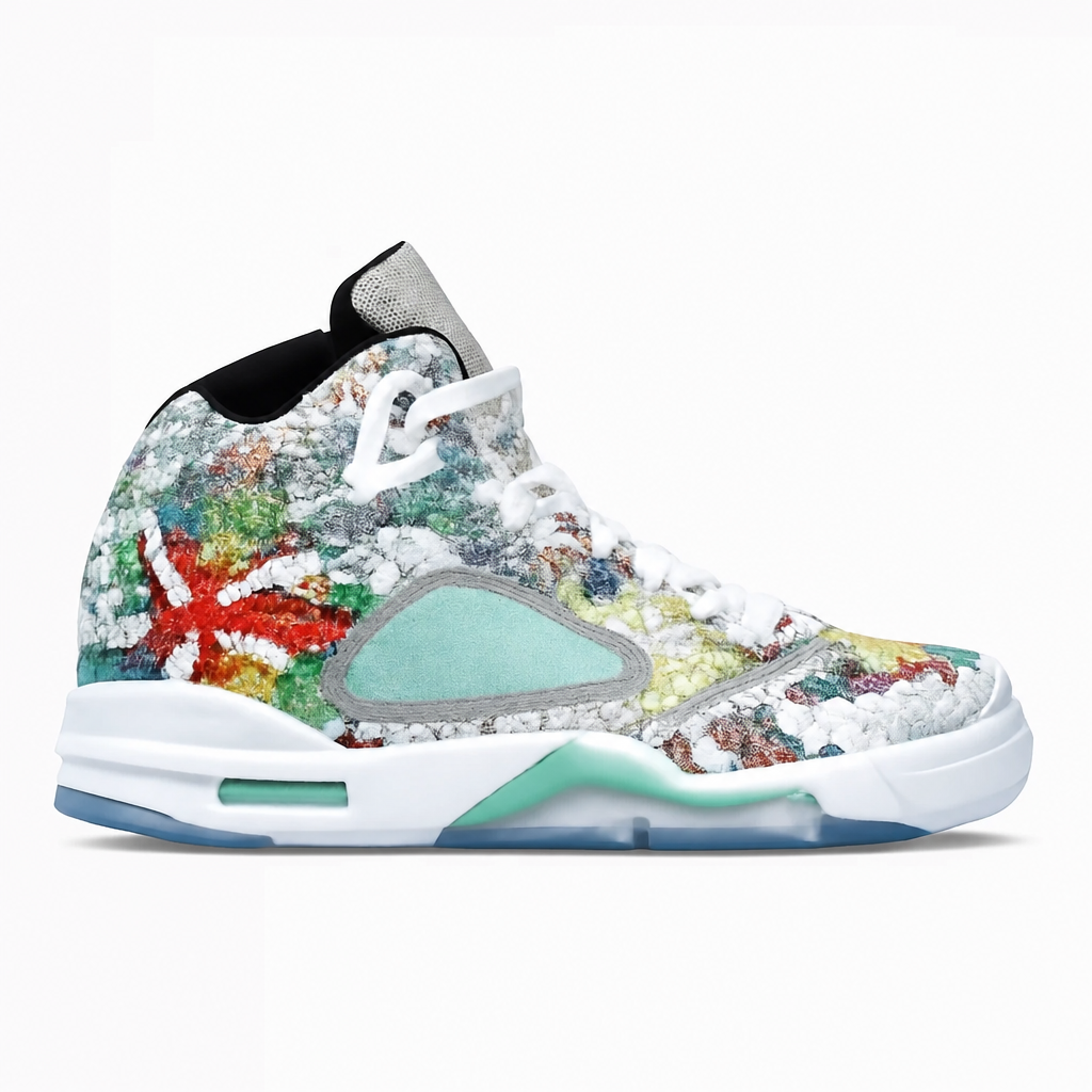 Multicolor Graphic High-Top Sneakers
