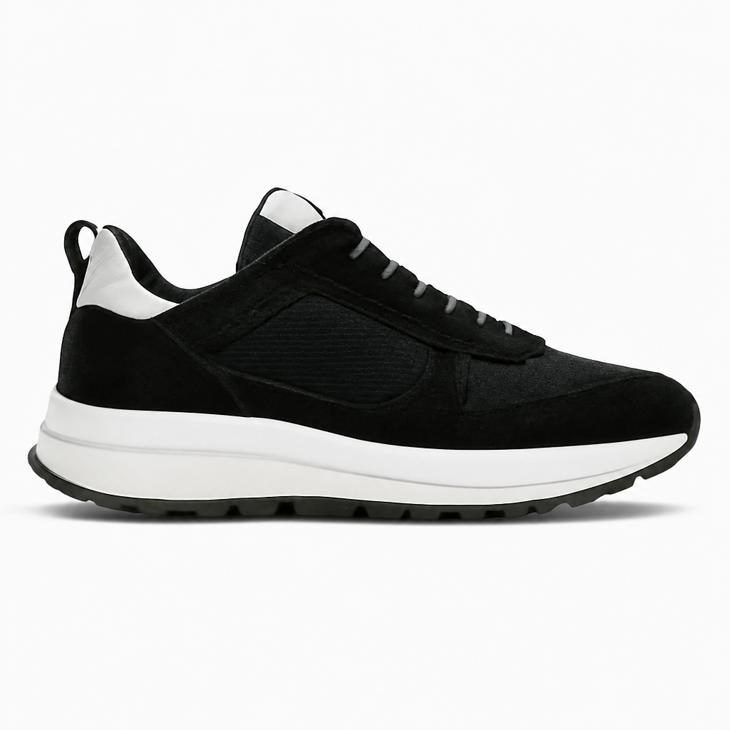 Black and White Layered Sneakers