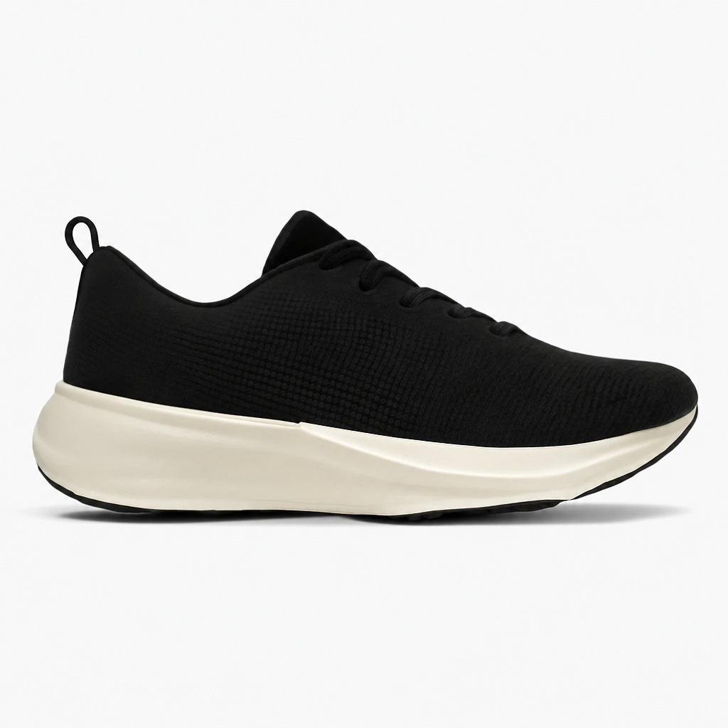 Black and White Cushion Sneakers