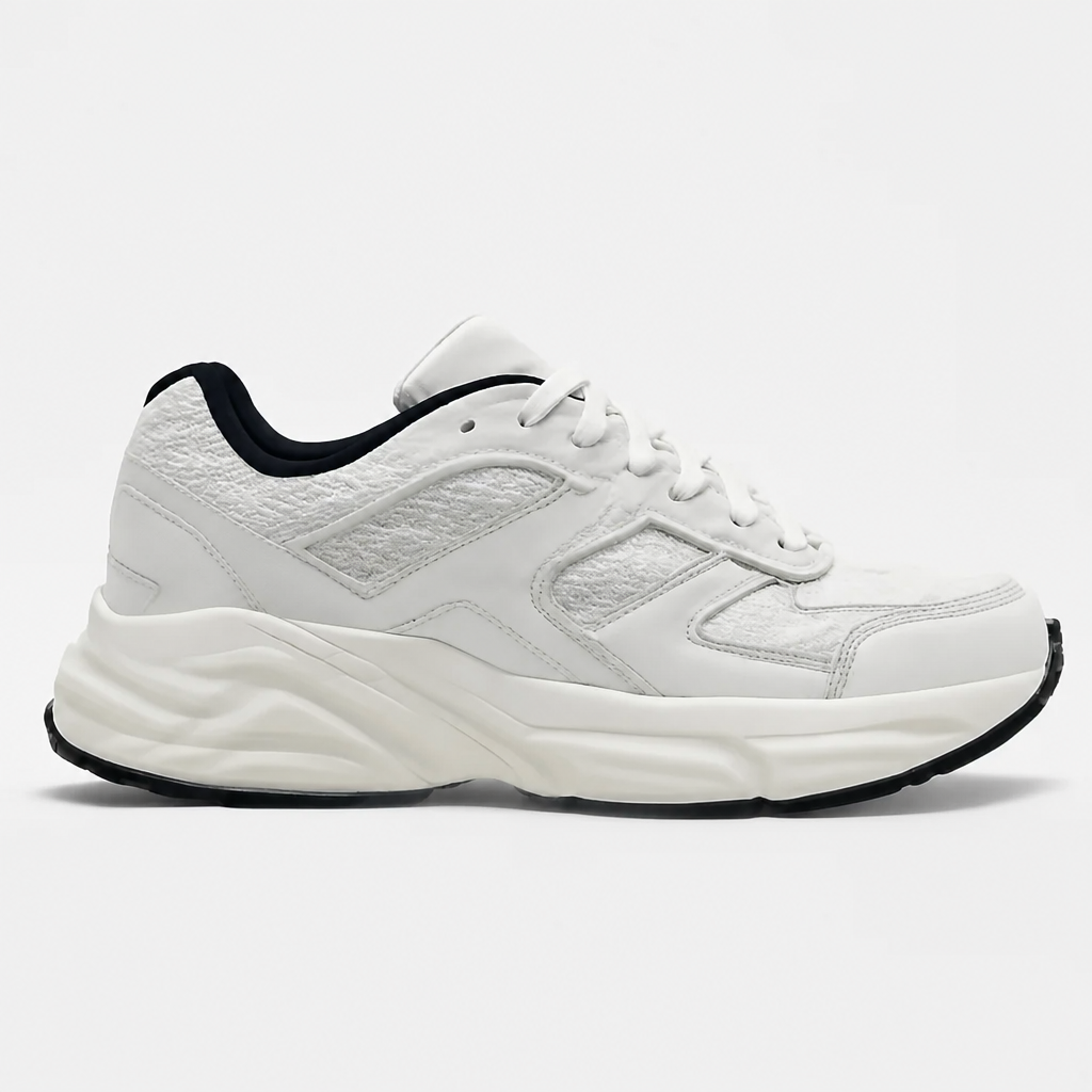 White and Black Running Shoes