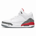 White and Red Retro Sneakers