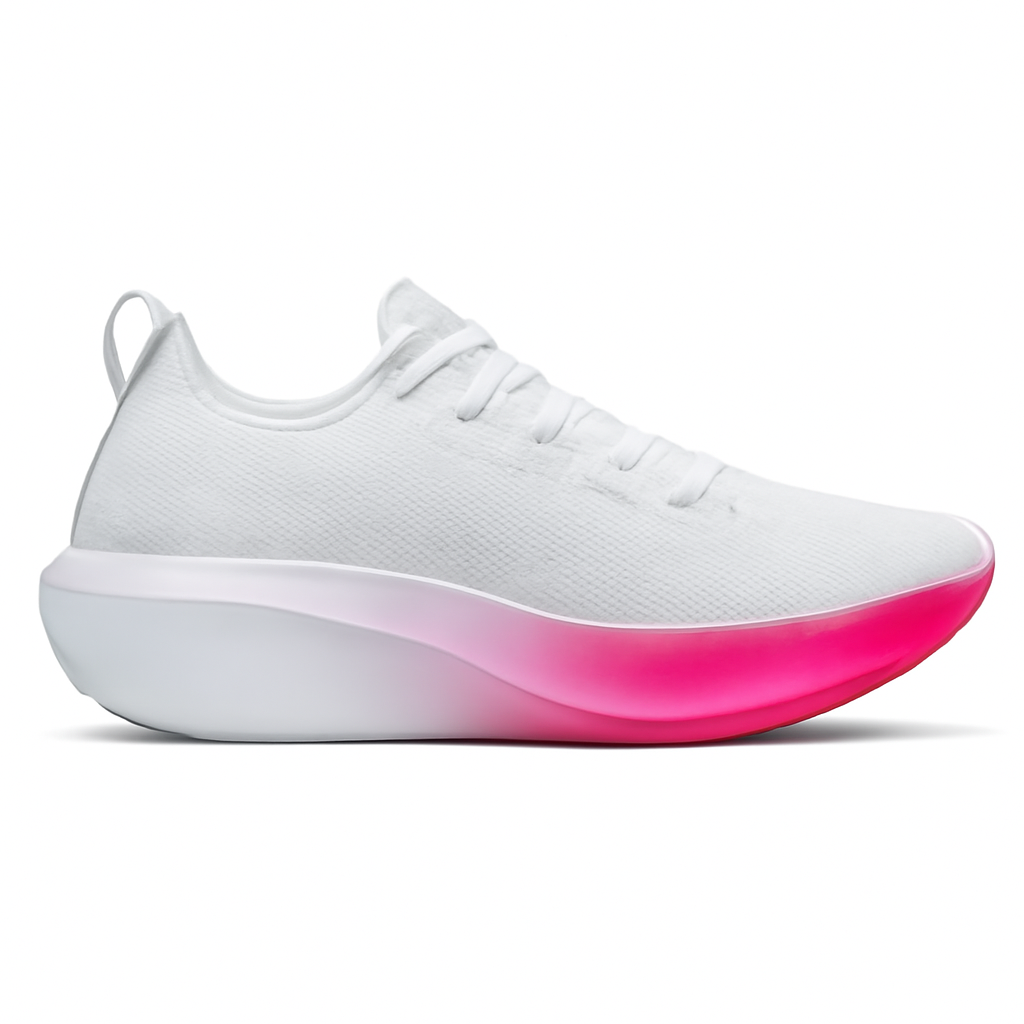White Lightweight Running Sneakers