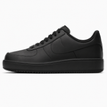 Black Low-Top Leather Sneakers