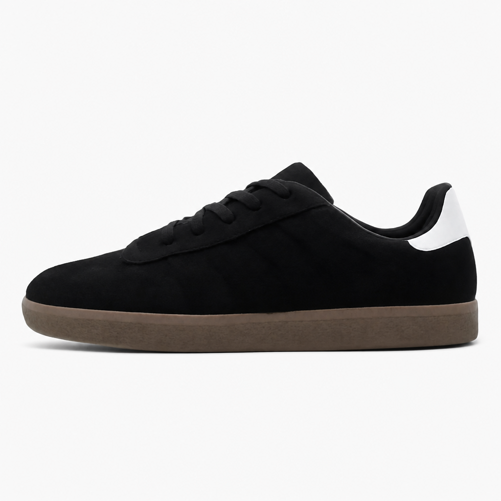 Black and White Soccer Sneakers