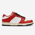 Red and White Canvas Low-Top Sneakers