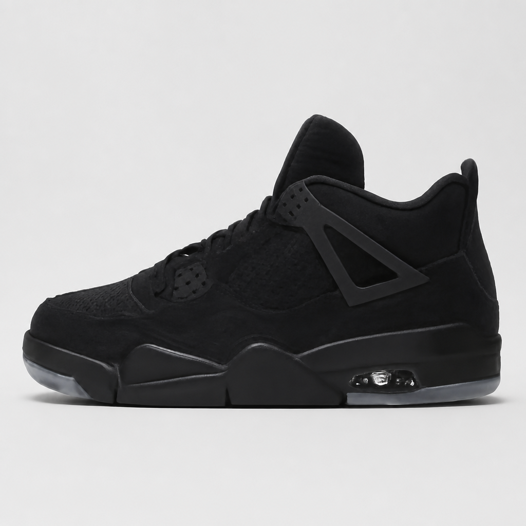Black Suede High-Top Sneakers