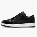 Black and Gold Leather Sneakers