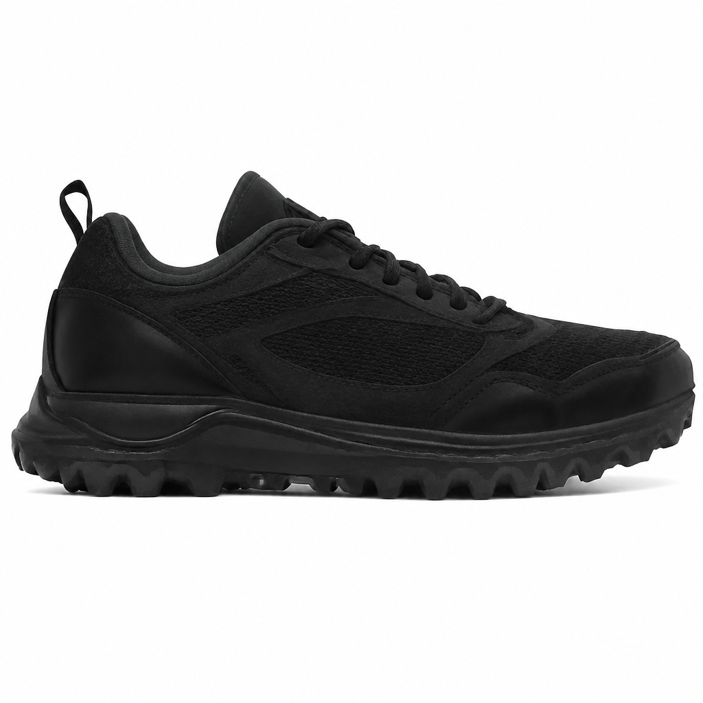 Black Retro High-Top Sneakers