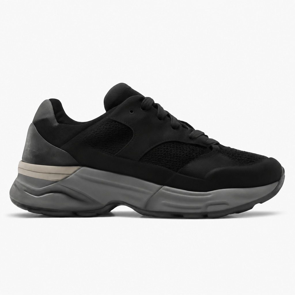 Black and Gray Running Shoes