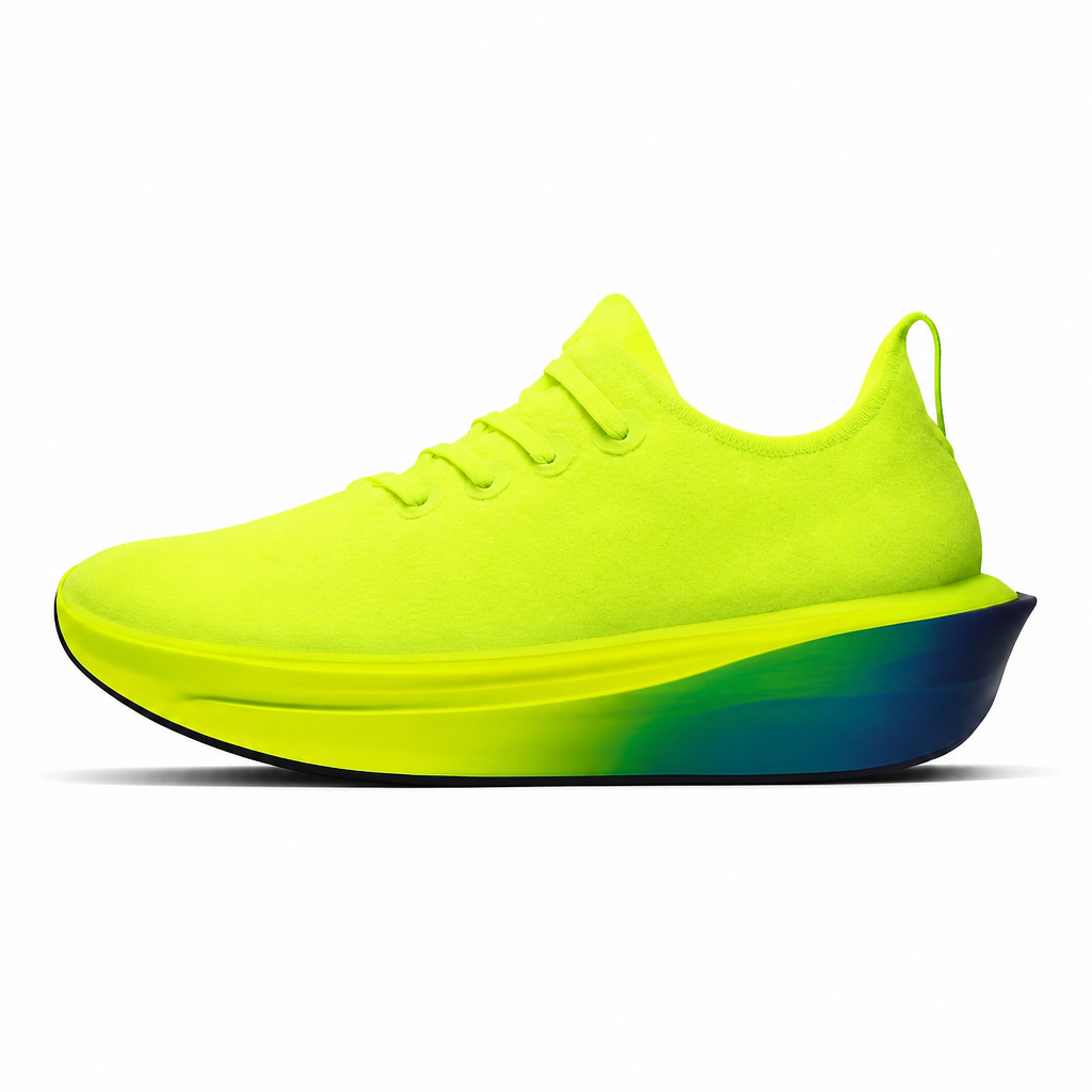 Bright Yellow Lightweight Running Shoes