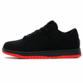 Black Suede Low-Top Sneakers