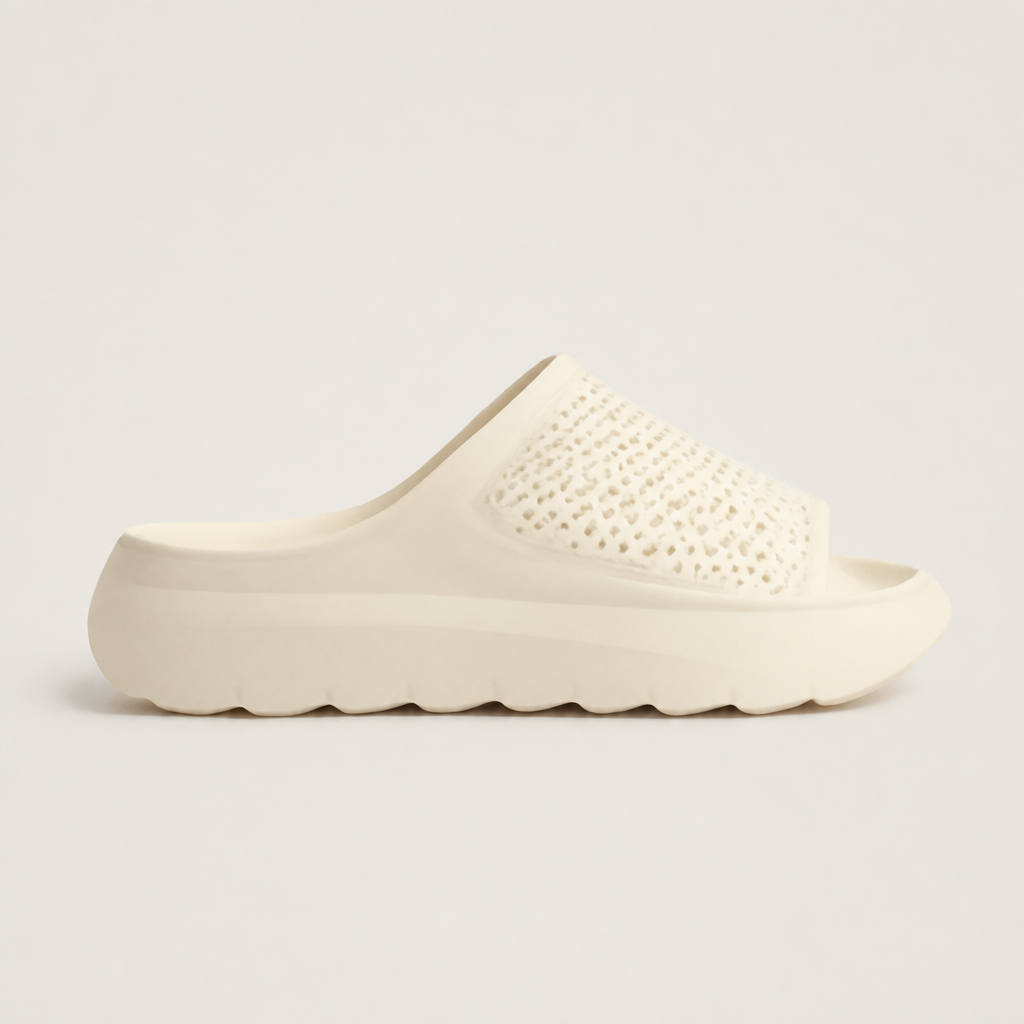 Light Bone Casual Slides