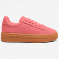 Bold Pink Suede Sneakers