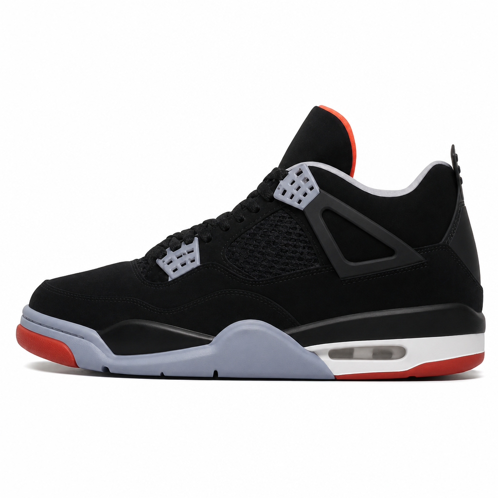 Black and Red Retro Sneakers