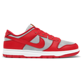 Off White and University Red Low-Top Sneakers