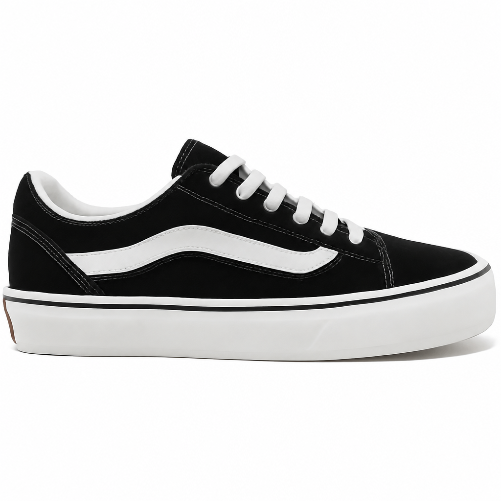 Black and White Retro Sneakers