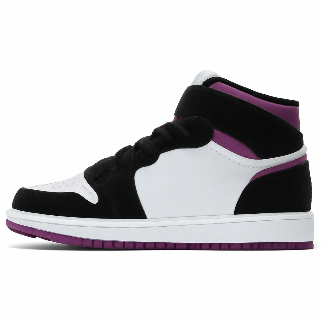Magenta High-Top Sneakers