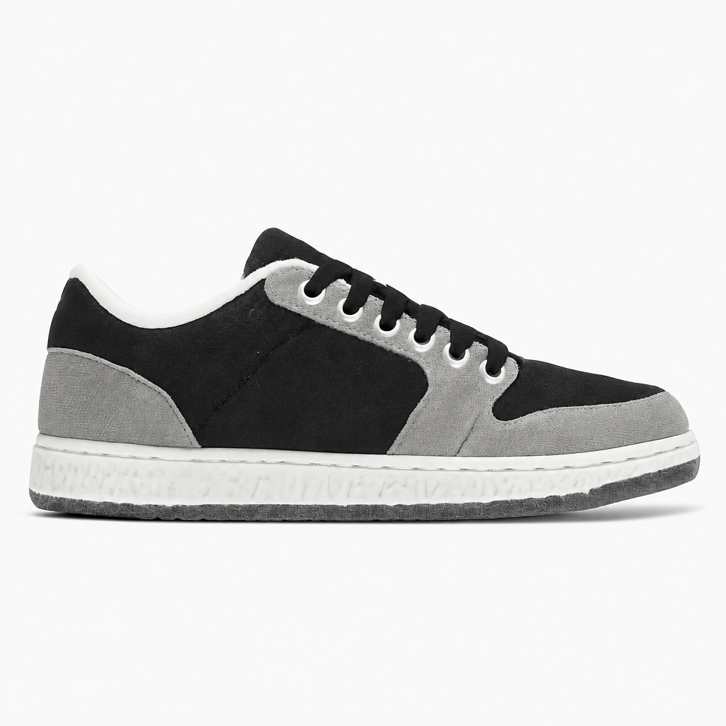 Black Grey Low Top Sneakers