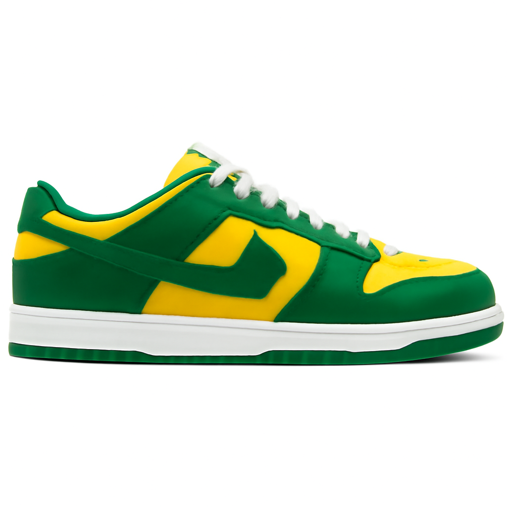 Vibrant Green and Yellow Low-Top Sneakers