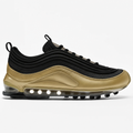 Black Metallic Gold Air Sneakers