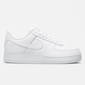 White Leather Low-Top Sneakers