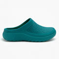 Geode Teal Slide Sandals