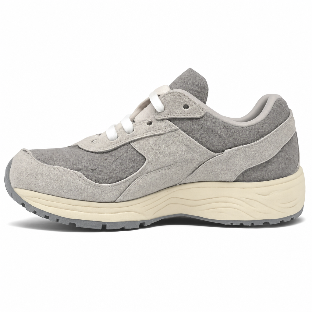 Light Gray Retro Running Sneakers