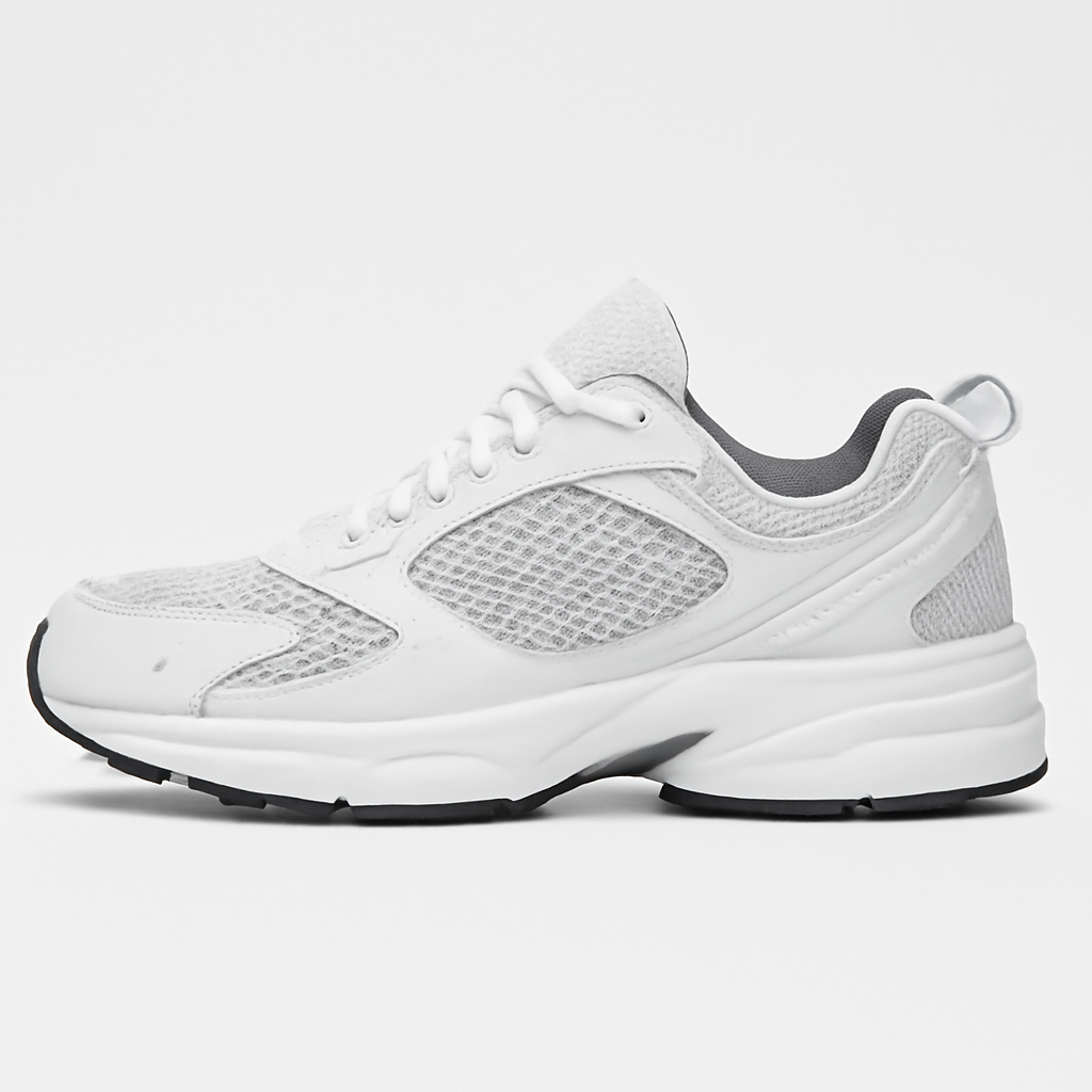 White Silver Navy Sneakers