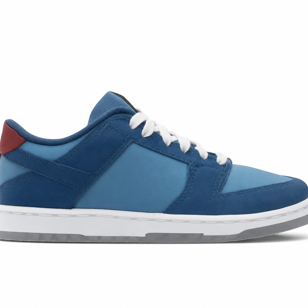 Light Blue Canvas Low Sneakers