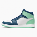 Mystic Navy and Mint Mid Sneakers