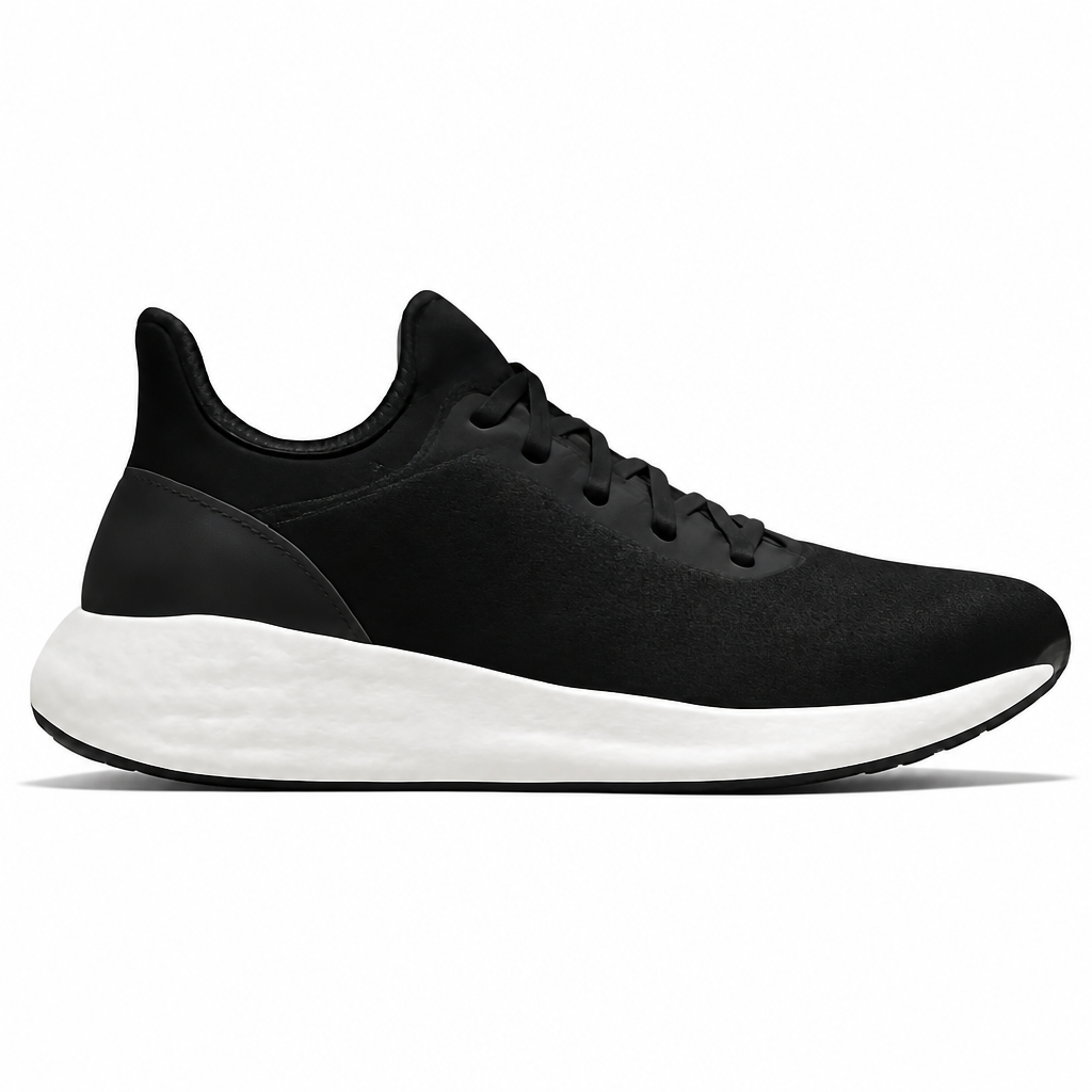 Black and White Running Shoes