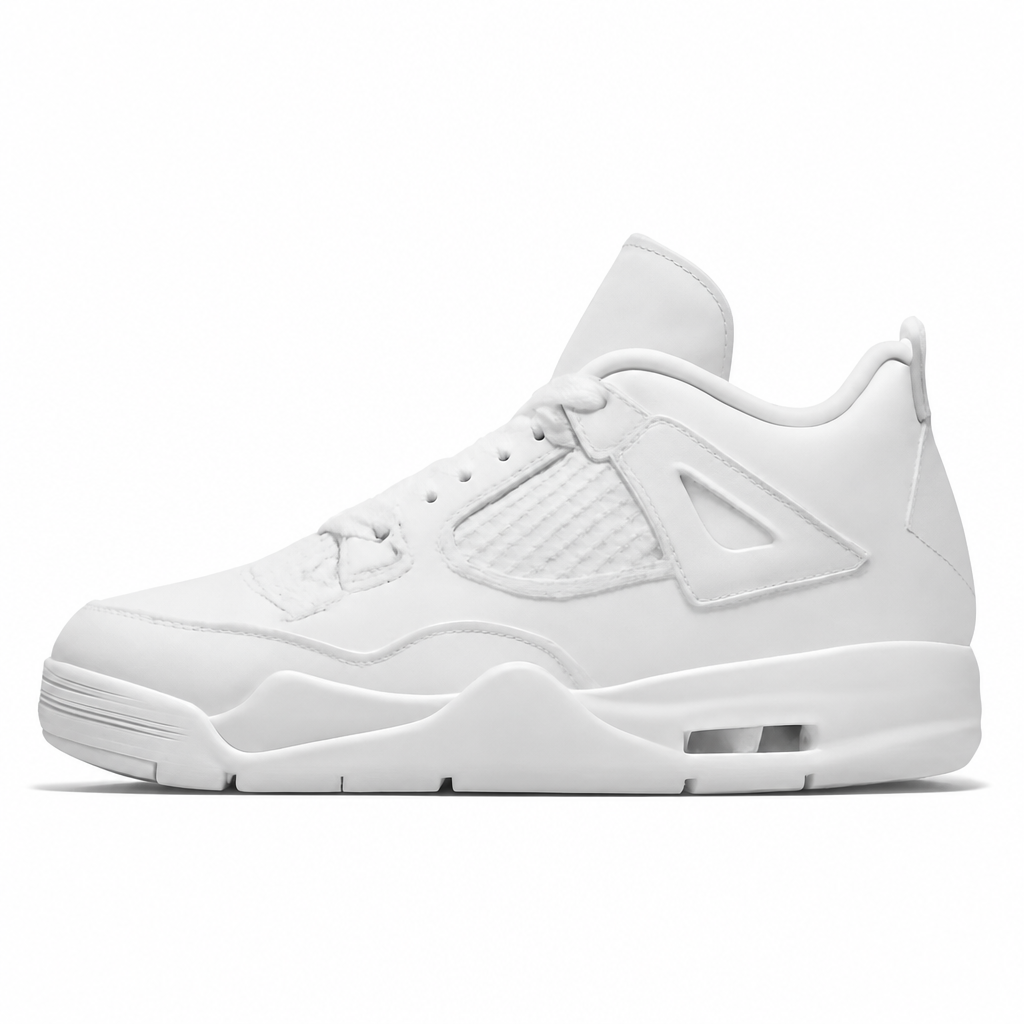 White Leather Retro Sneakers