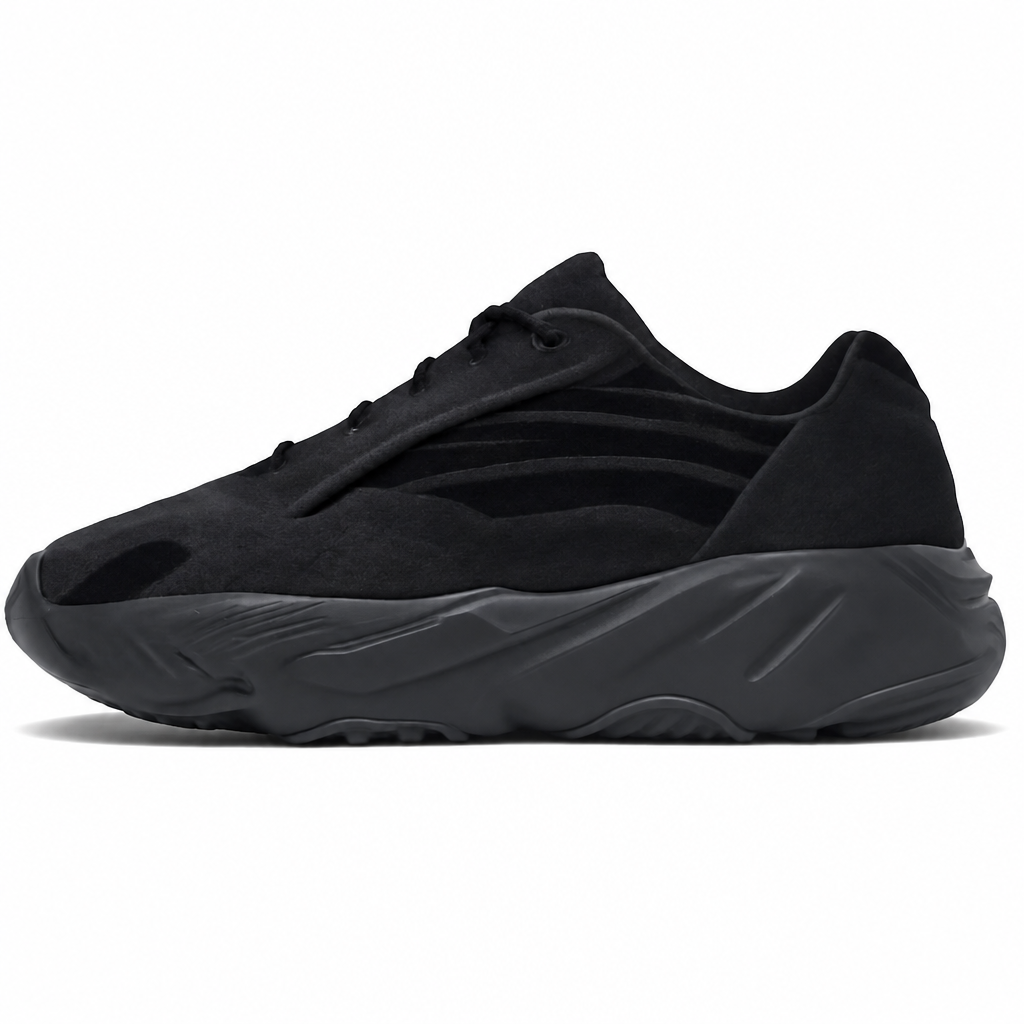 Black Mesh Running Sneakers